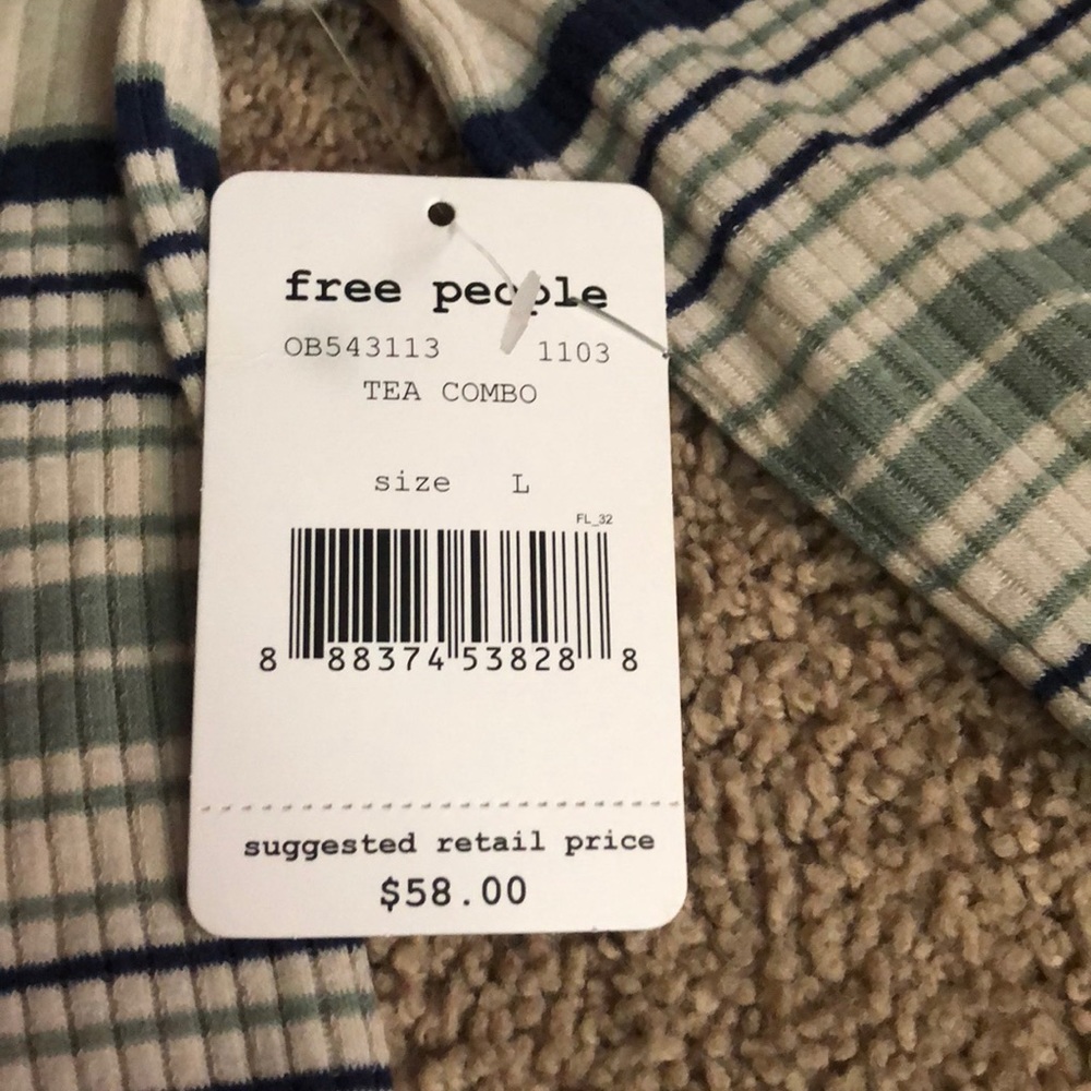 Cold shoulder free People top - Picture 2 of 2